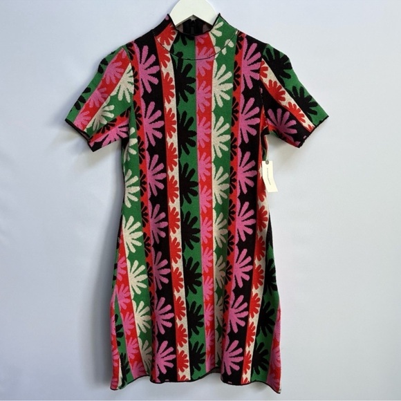 NWT Anthropologie The Nina Short-Sleeve Mock-Neck Mod Mini Dress - Size 3X 🥨 - Picture 7 of 12